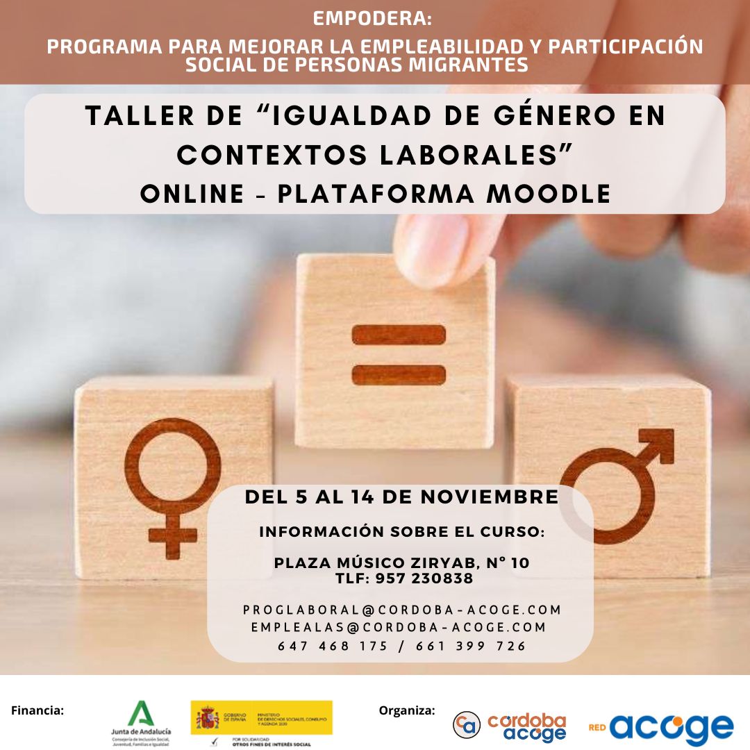 Course Image TALLER DE IGUALDAD DE GÉNERO EN CONTEXTOS LABORALES